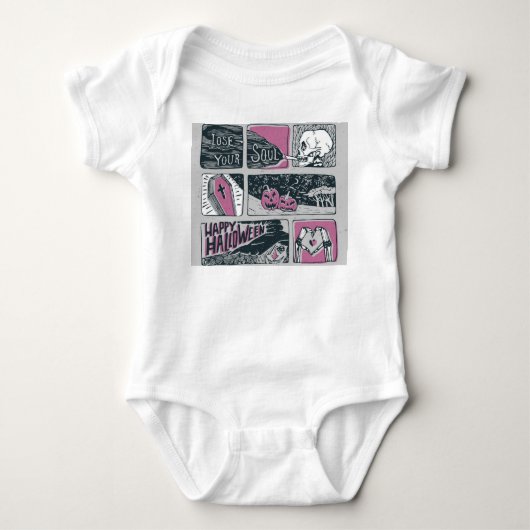 Comic Halloween: leuke illustratie Romper (Voorkant)