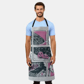 Comic Halloween: leuke illustratie Schort (Gedragen)