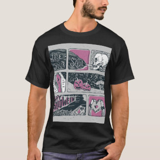 Comic Halloween: leuke illustratie T-shirt
