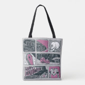 Comic Halloween: leuke illustratie Tote Bag (Achterkant)