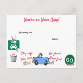 Comic heeft je rijexamen gepersonaliseerd per post briefkaart (Achterkant)