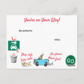 Comic heeft uw Briefkaart voor het testen van het  (Achterkant)