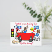 Comic heeft uw Briefkaart voor het testen van het  (Staand voorkant)