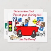 Comic heeft uw Briefkaart voor het testen van het  (Voorkant / Achterkant)