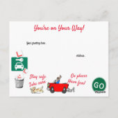 Comic heeft uw rijtest doorstaan briefkaart (Achterkant)