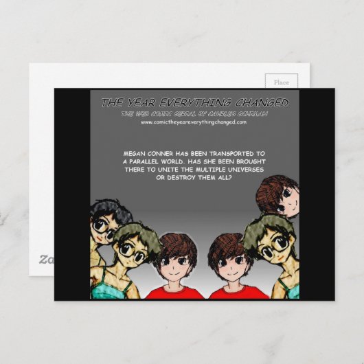 Comic: Het jaar dat alles veranderde Briefkaart (Voorkant / Achterkant)