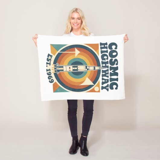 Comic Highway – Leuke Pop Art voor stripfans Fleece Deken (In situ)