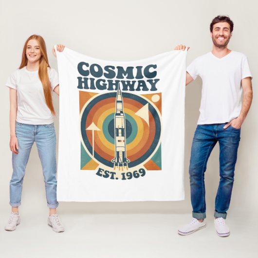 Comic Highway – Leuke Pop Art voor stripfans Fleece Deken (In situ)