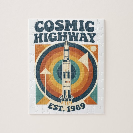 Comic Highway – Leuke Pop Art voor stripfans Legpuzzel (Verticaal)
