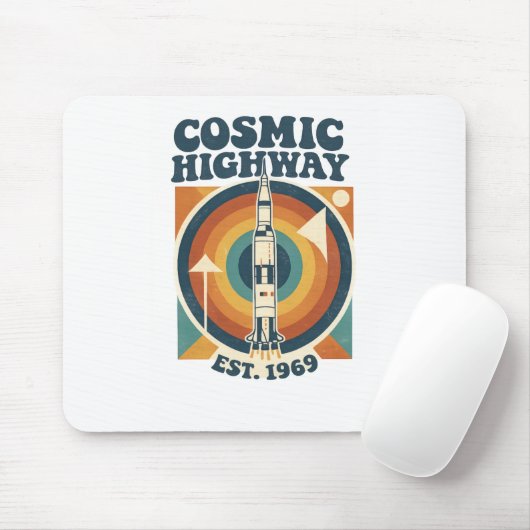 Comic Highway – Leuke Pop Art voor stripfans Muismat (Met muis)