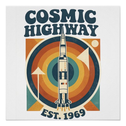 Comic Highway – Leuke Pop Art voor stripfans Perfect Poster (Voorkant)