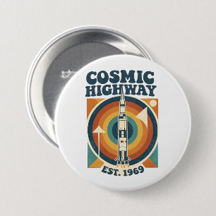 Comic Highway – Leuke Pop Art voor stripfans Ronde Button 7,6 Cm