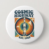 Comic Highway – Leuke Pop Art voor stripfans Ronde Button 7,6 Cm (Voorkant)