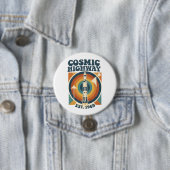 Comic Highway – Leuke Pop Art voor stripfans Ronde Button 7,6 Cm (In situ)