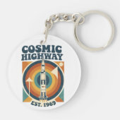 Comic Highway – Leuke Pop Art voor Stripfans Sleutelhanger (Achterkant)