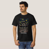 Comic Horror Nightmare Screaming Face Green Smoke T-shirt (Voorkant volledig)