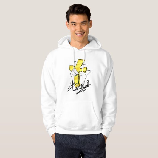 Comic Jesus Hand Hoodie (Voorkant volledig)