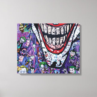 Comic joker Premium Wrapped Canvas (gloss)