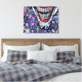 Comic joker Premium Wrapped Canvas (gloss) Afdruk (Insitu (Slaapkamer))