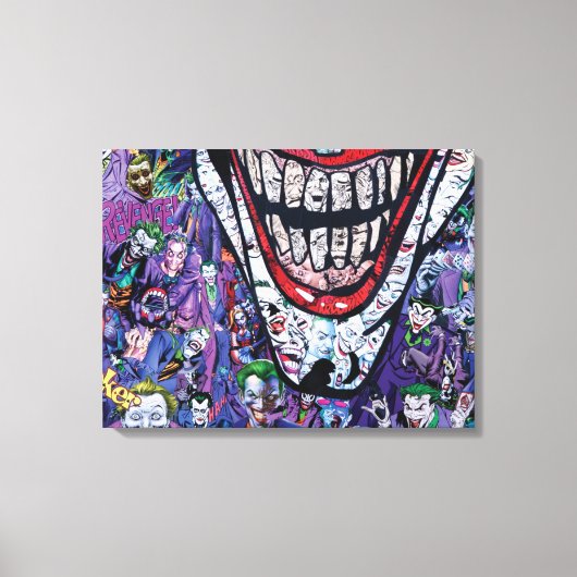 Comic joker Premium Wrapped Canvas (gloss) Afdruk (Voorkant)