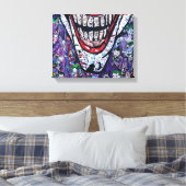 Comic joker Premium Wrapped Canvas (gloss) Afdruk (Insitu (Slaapkamer))