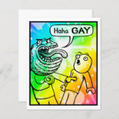Comic Kaart #1104 Gay Art afdrukken (Voorkant / Achterkant)
