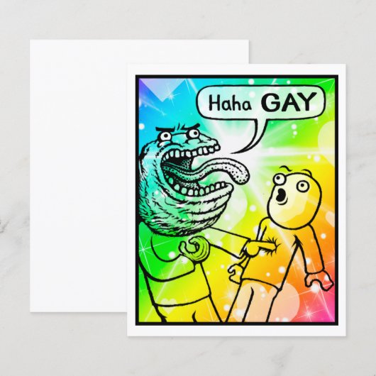 Comic Kaart #1104 Gay Art afdrukken (Voorkant / Achterkant)