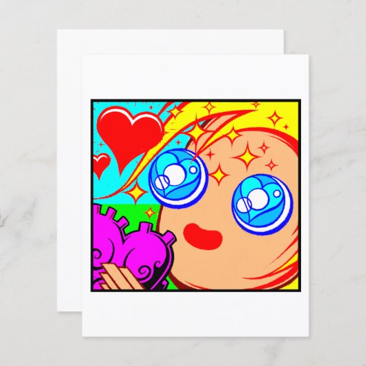 Comic Kaart #2049 Art Print (Voorkant / Achterkant)