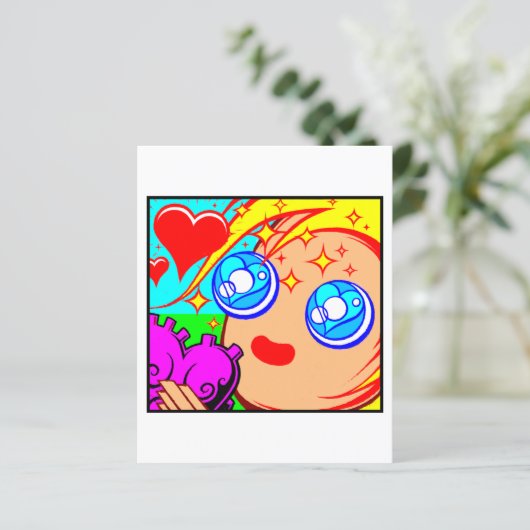 Comic Kaart #2049 Art Print (Staand voorkant)