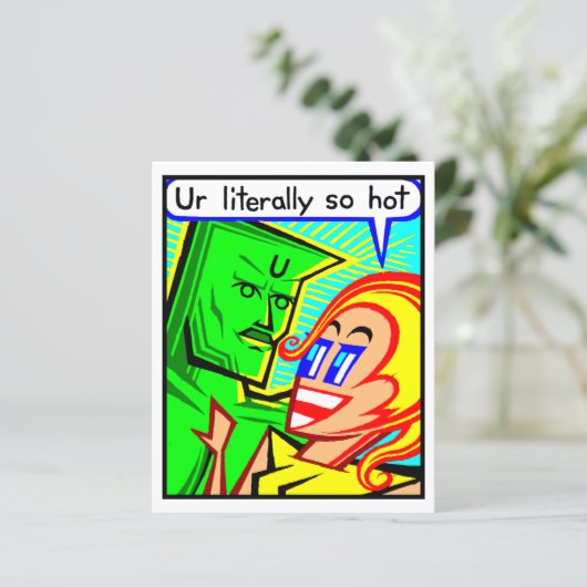 Comic Kaart #2554 Art Print (Staand voorkant)