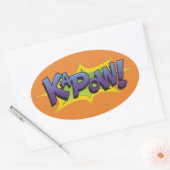 Comic KaPow! Ovale Sticker (Envelop)