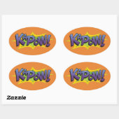 Comic KaPow! Ovale Sticker (Vel)