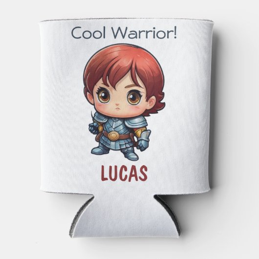 Comic Knight Personalized Kids Party Gift Blikjeskoeler (Voorkant)