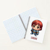 Comic Knight Persoonlijke Kinderen School Spiraal Notitieboek (Binnen)