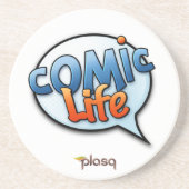 Comic Life Sandstone Drink Onderzetter (Voorkant)