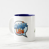 Comic Life Two-Tone Mok (Voorkant links)