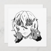 Comic lineart feestdagenkaart (Voorkant / Achterkant)