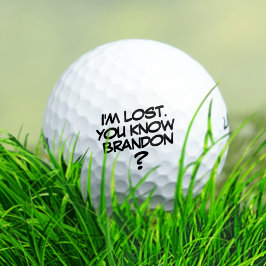 Comic Lost Golf Ball Grappig Humoristisch Golfballen