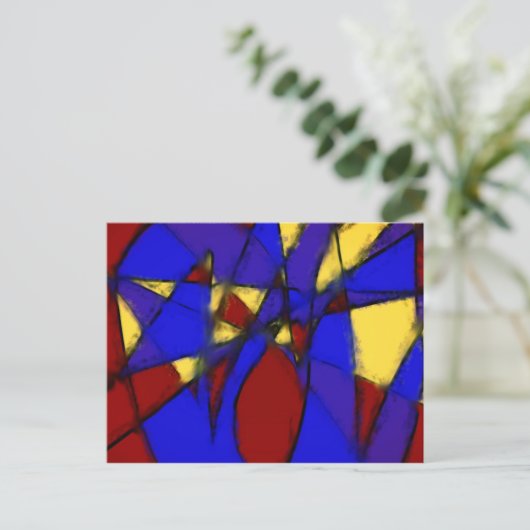 Comic Love Briefkaart (Staand voorkant)