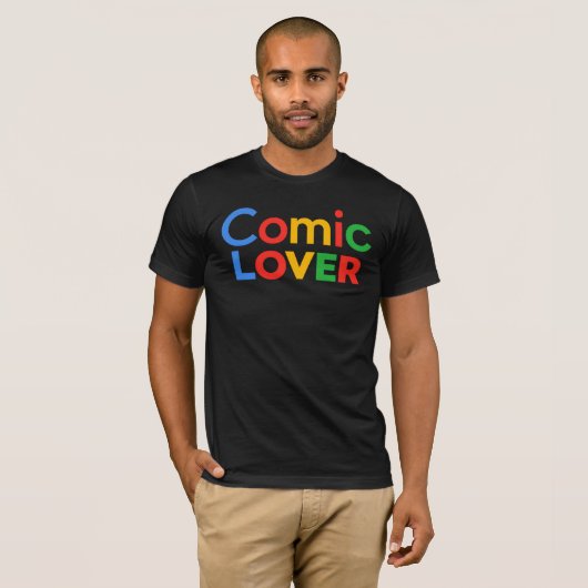 Comic Lover-ontwerp T-shirt (Voorkant volledig)