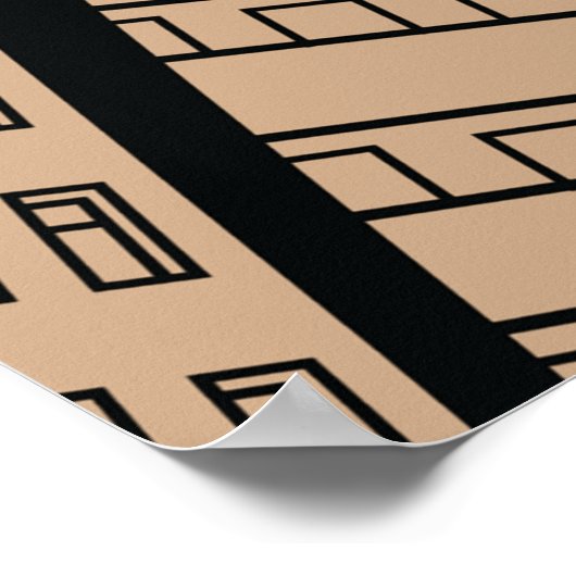 Comic Man met een mobiele telefoon Poster (Hoek)