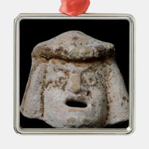 Comic-masker Metalen Ornament