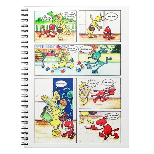 Comic mit Fantasy-Figuren Notitieboek (Voorkant)