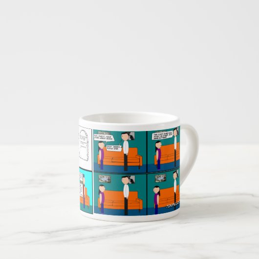 Comic Mug Espresso Kop (Voorkant rechts)