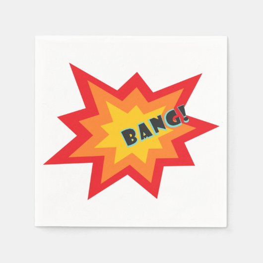 Comic Napkins voor feesten Servet (Voorkant)