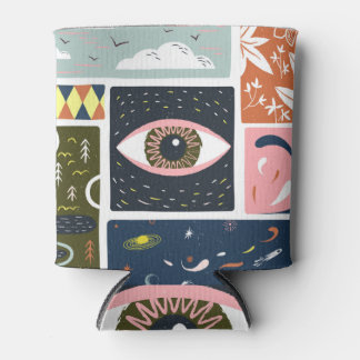 Comic Natuur Space: herfstillustratie Blikjeskoeler