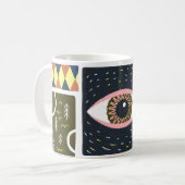 Comic Natuur Space: herfstillustratie Koffiemok (Voorkant links)