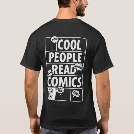 Comic Nerd-Shirt T-shirt (Achterkant)