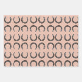 Comic paarden wikkelen papieren vellen (Voorkant)