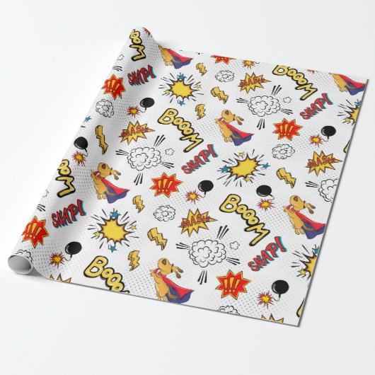 Comic Pattern  Cadeaupapier (Uitgerold)